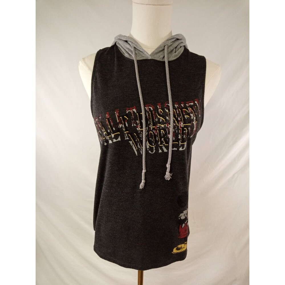 Disney Park Junior's Dark/Light Gray Tank Top Size Small